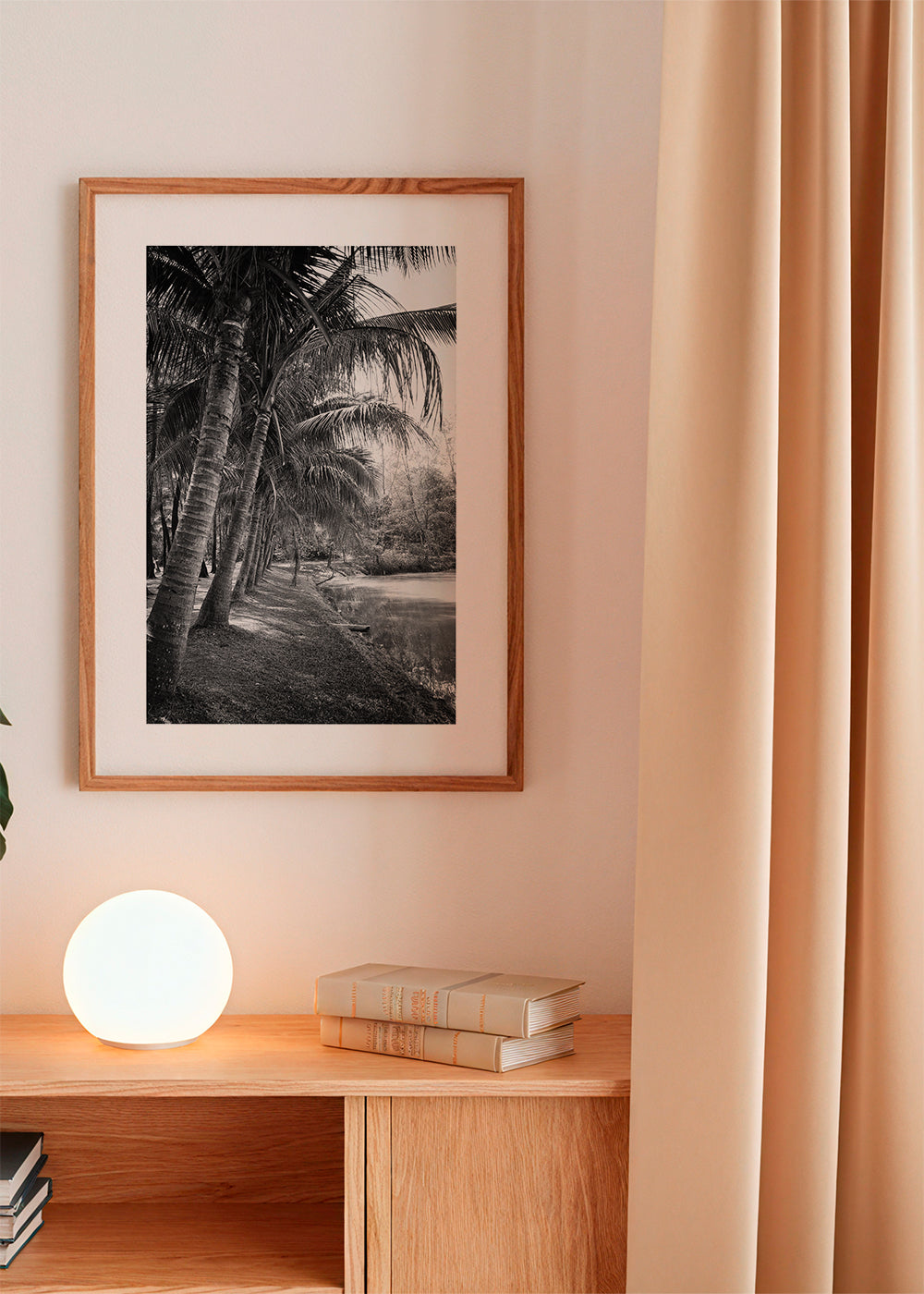 Pionowy pejzaż z palmami — fotografia