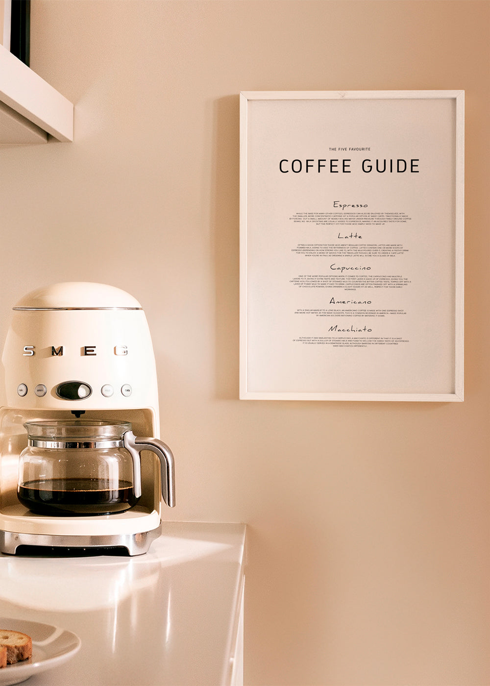 Sztuka do kuchni: Coffee Guide typograficzny