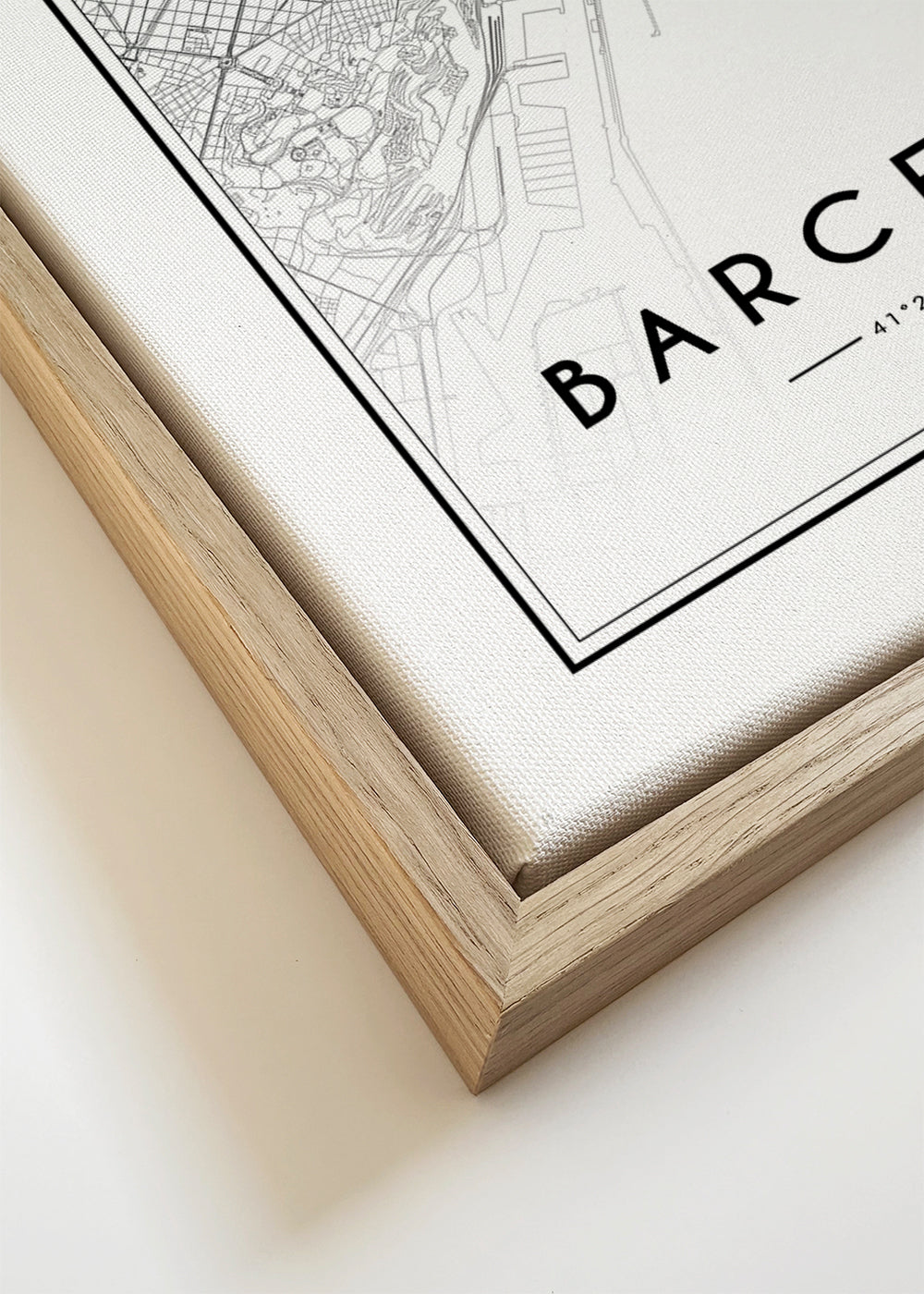Plakat miasta Barcelona mapa graficzna