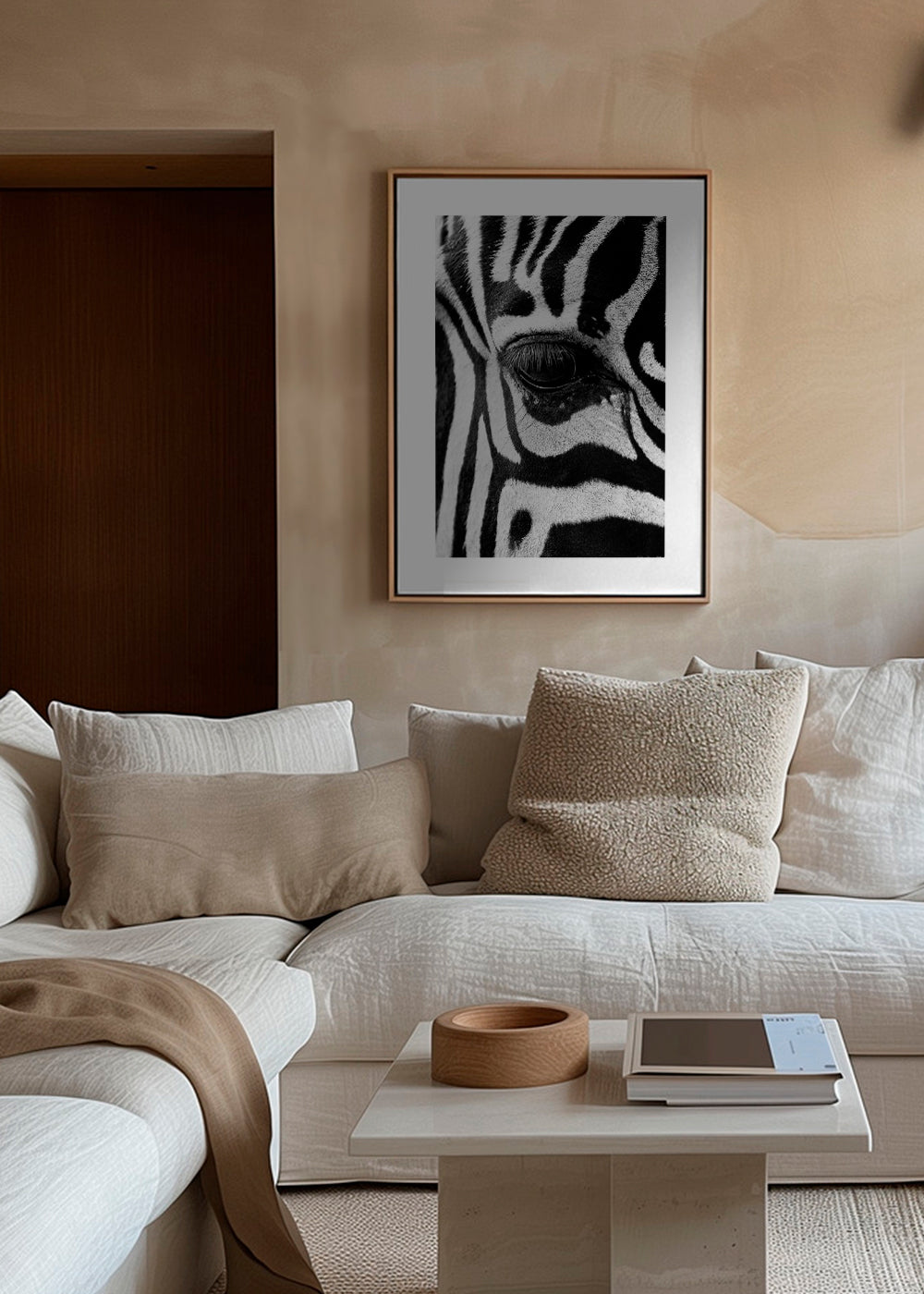 Plakat zebra zbliżenie