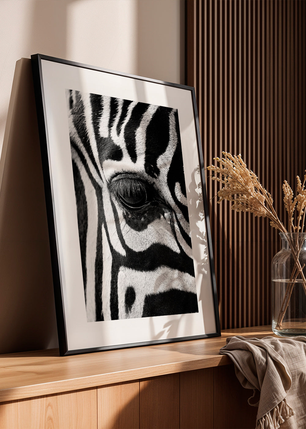 Plakat zebra zbliżenie