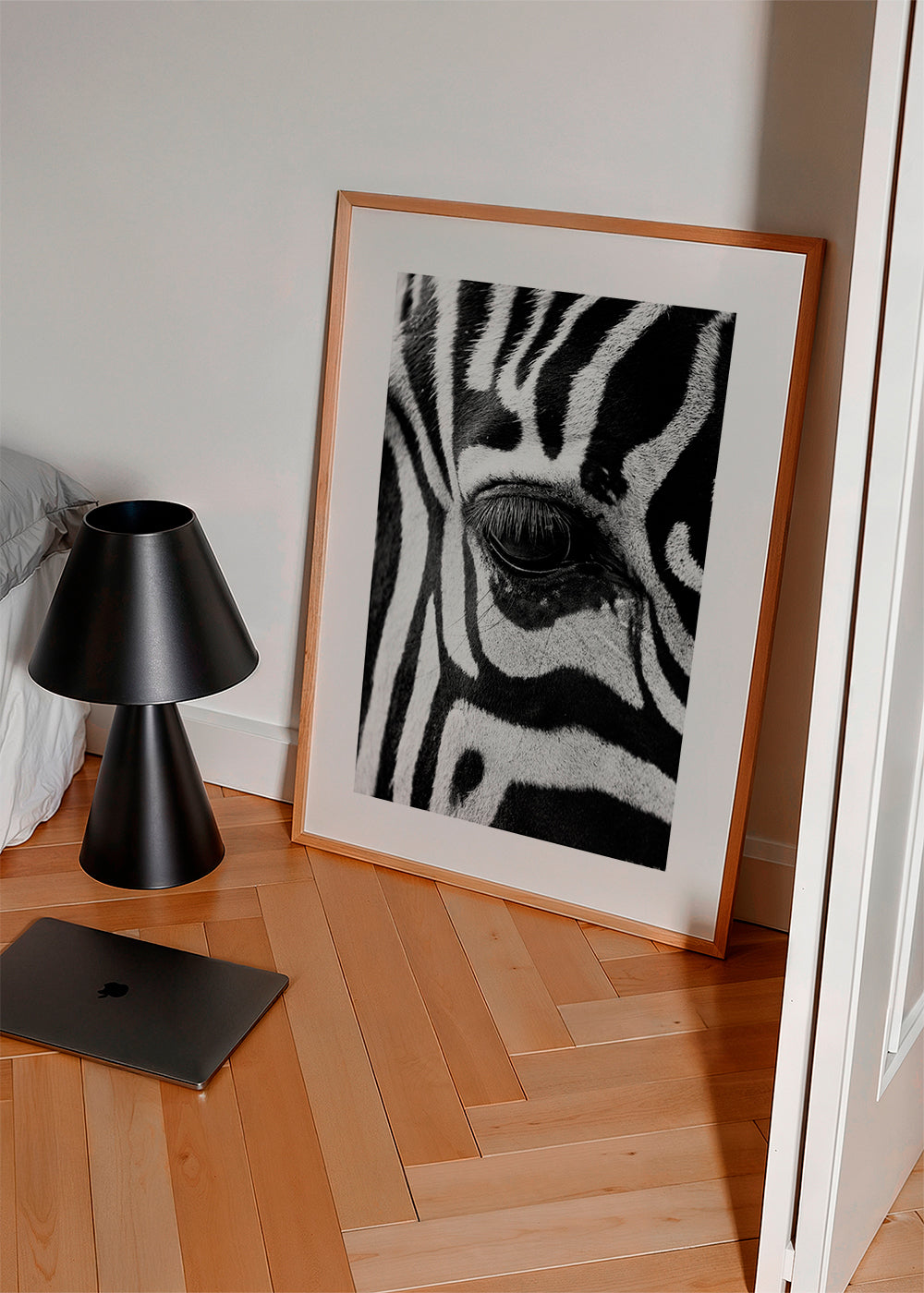 Plakat zebra zbliżenie