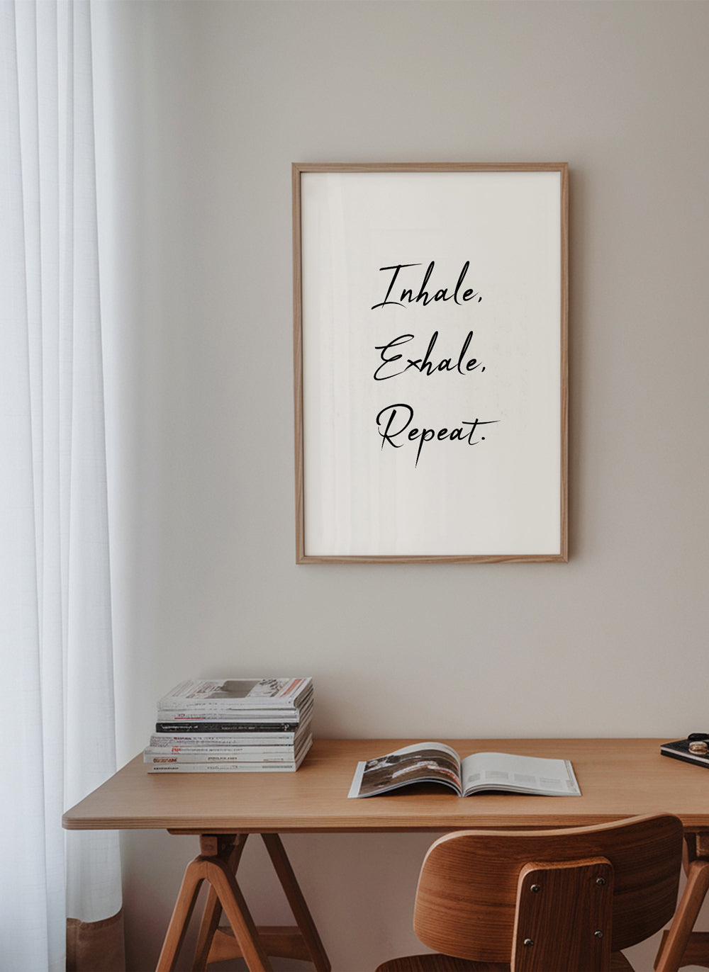 Relaksujący projekt z frazą typograficzną