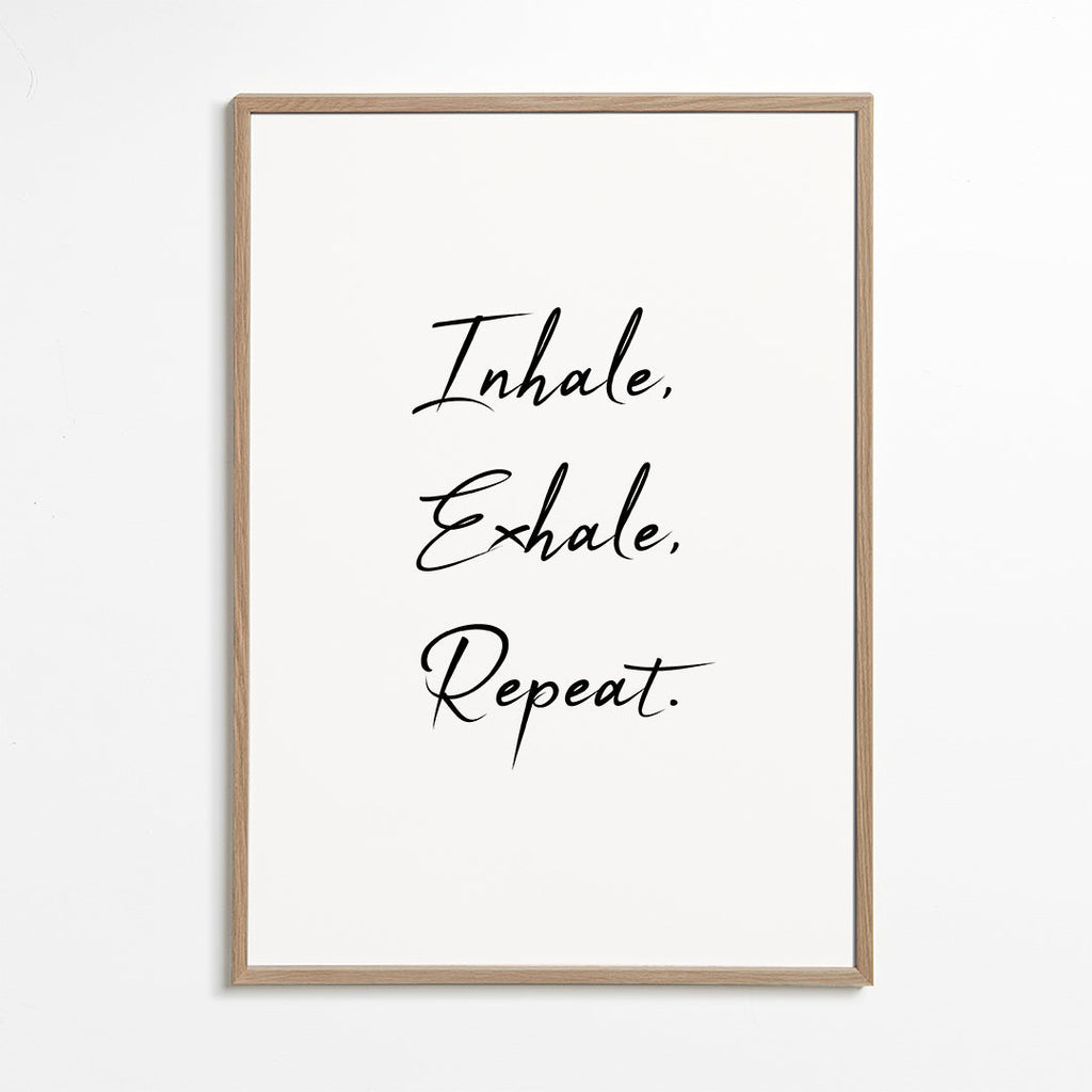 Relaksujący projekt z frazą typograficzną
