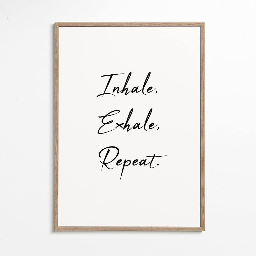 Relaksujący projekt z frazą typograficzną