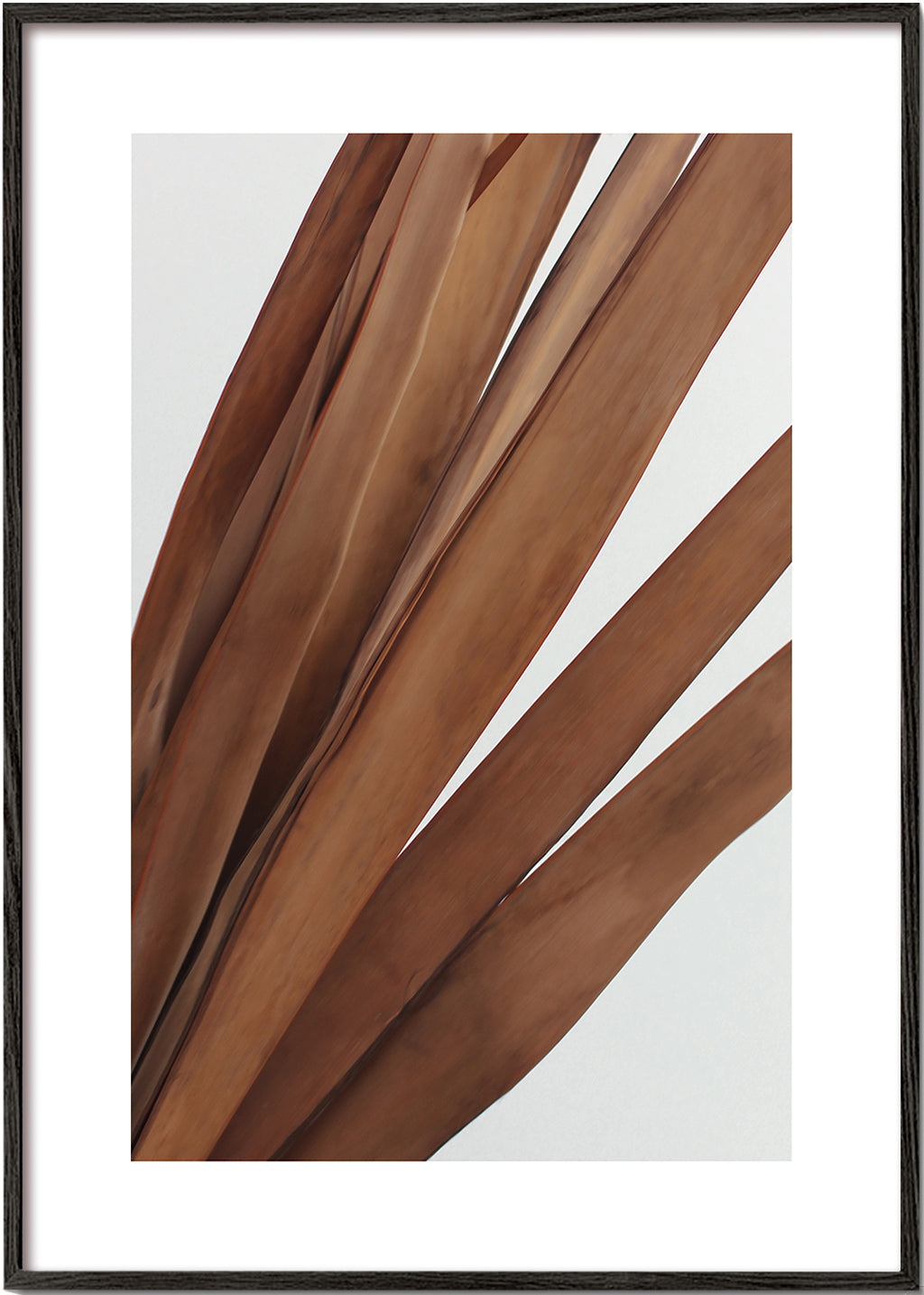 Plakat botaniczny suche liście pionowy