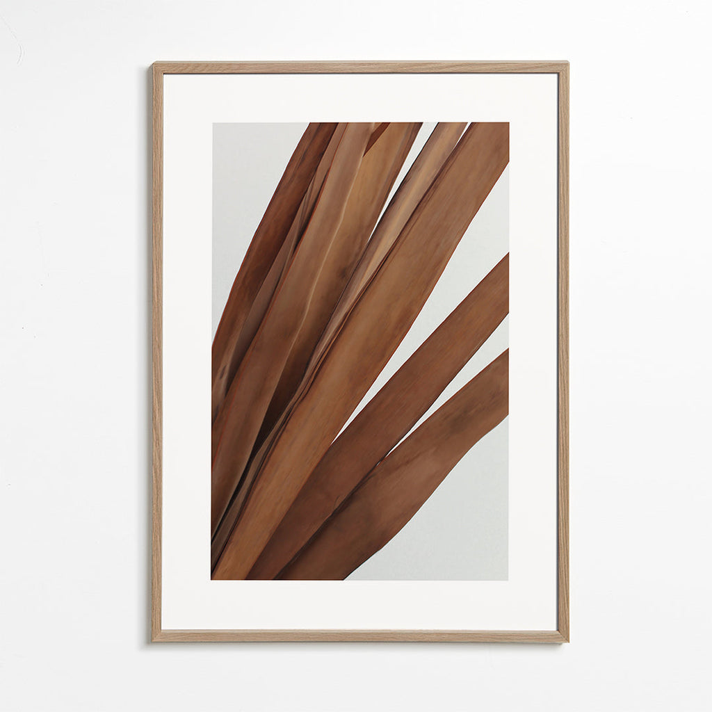 Plakat botaniczny suche liście pionowy