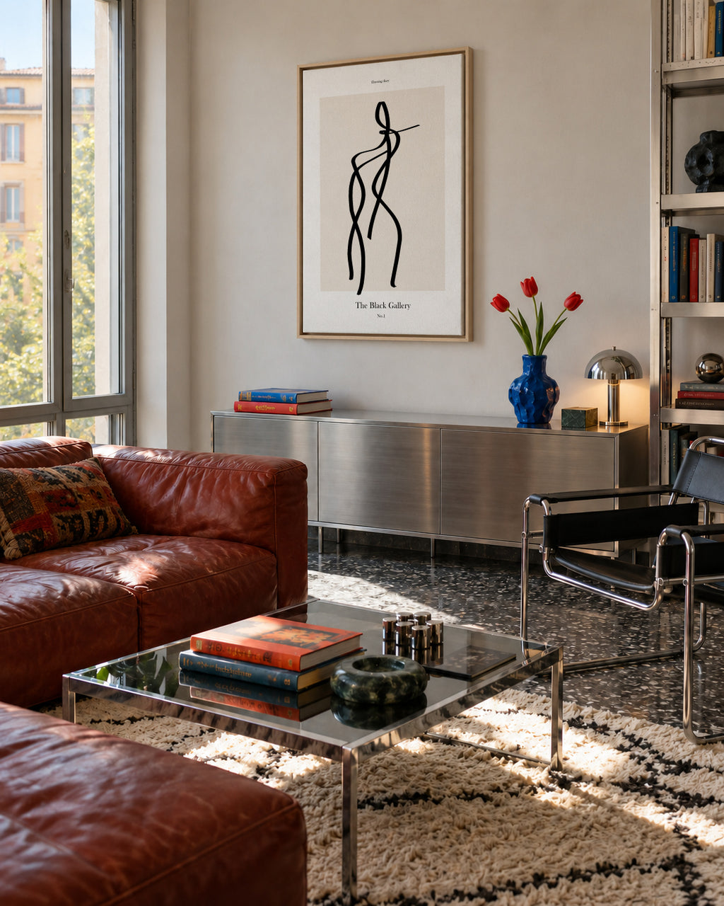 The Black Gallery 1 - Framed canvas in an interior
