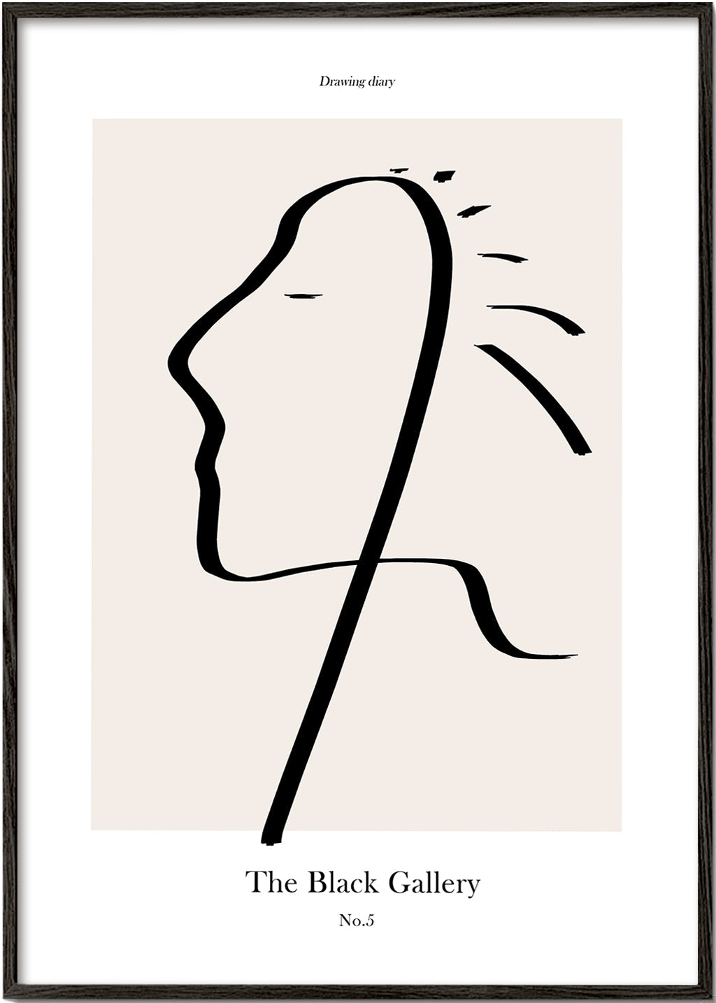Minimalistyczna twarz linii