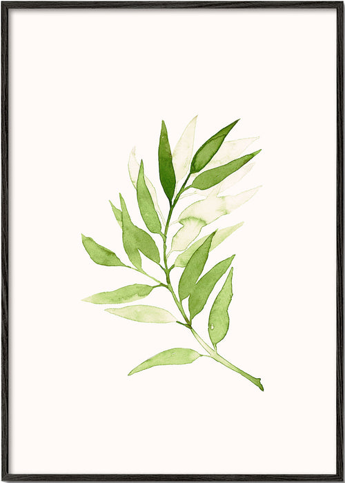 Plakat botaniczny: minimalistyczna gałązka