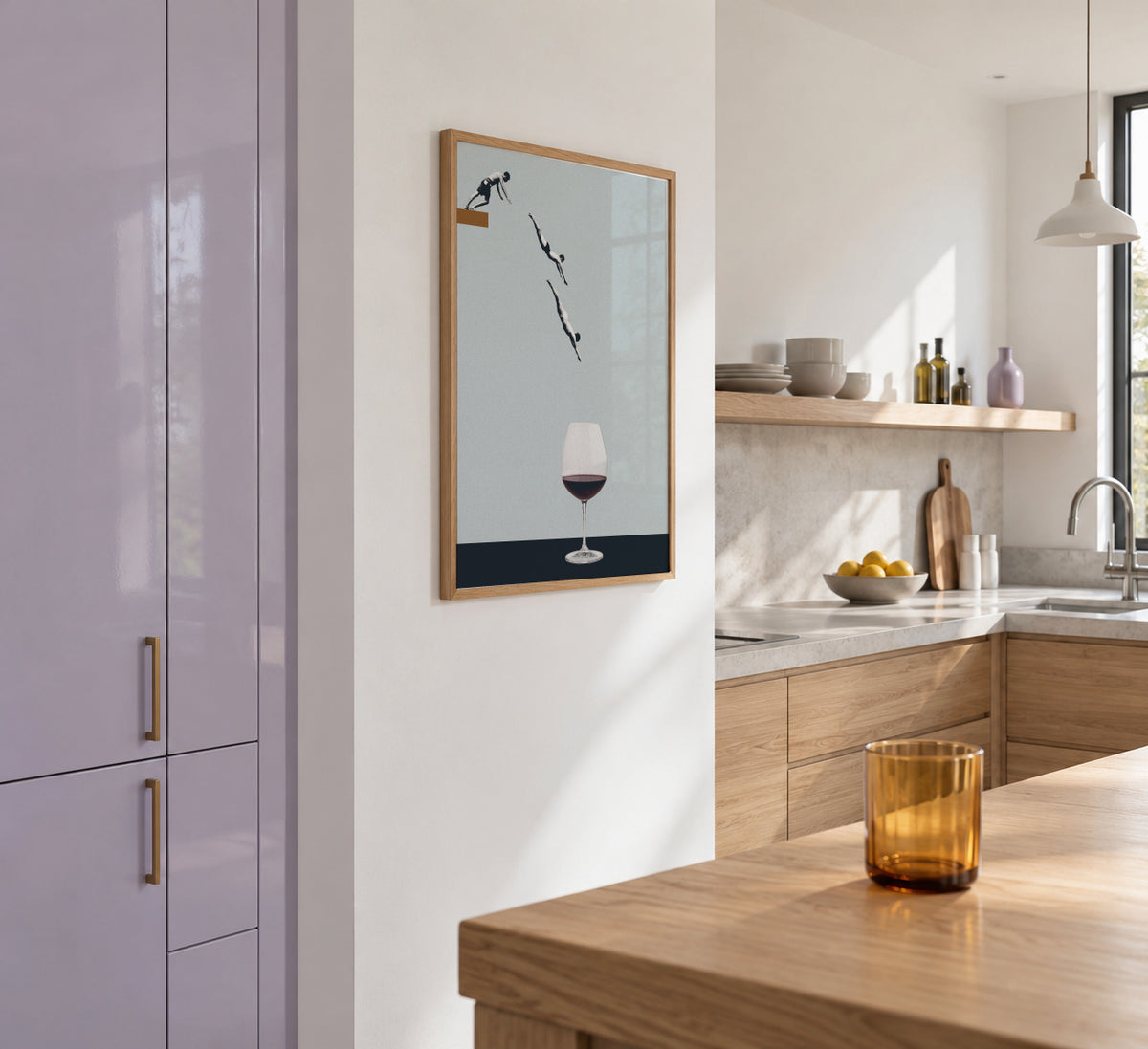 Your best friends forget you get old - Framed poster in an interior
