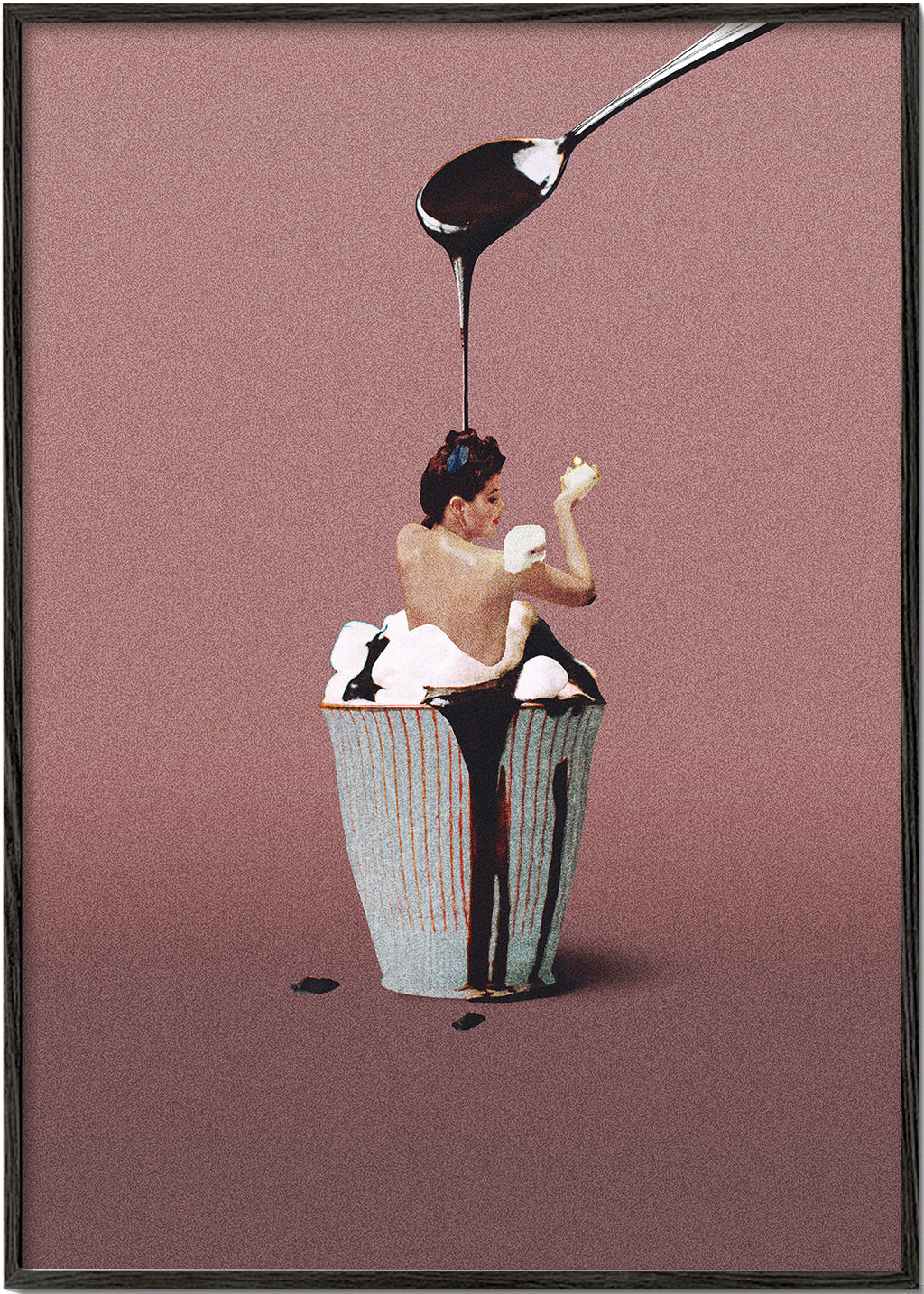 Sztuka do kuchni z surrealistycznym cupcake