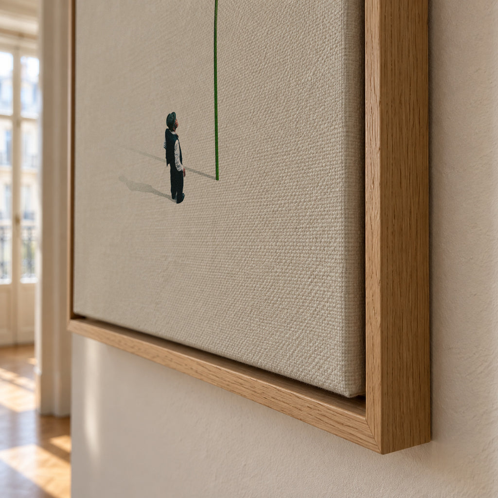 A quiet friend - Framed canvas detail