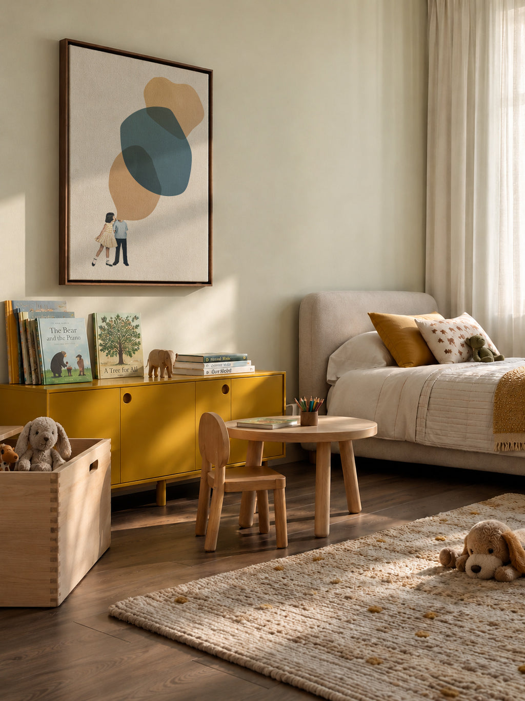 A thousand stories to tell - Framed canvas in an interior