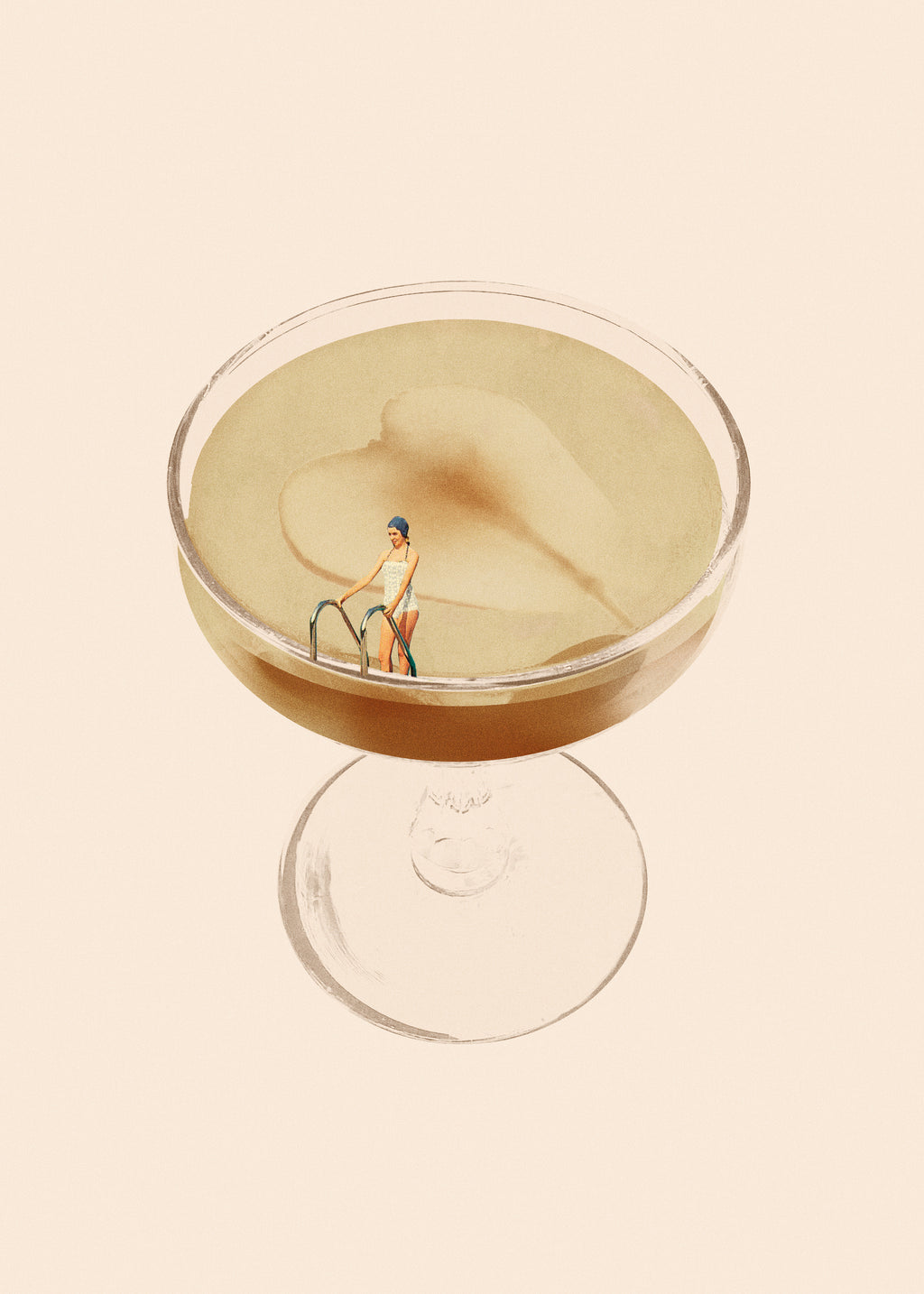 Holiday in a glass 4 - Unframed art print