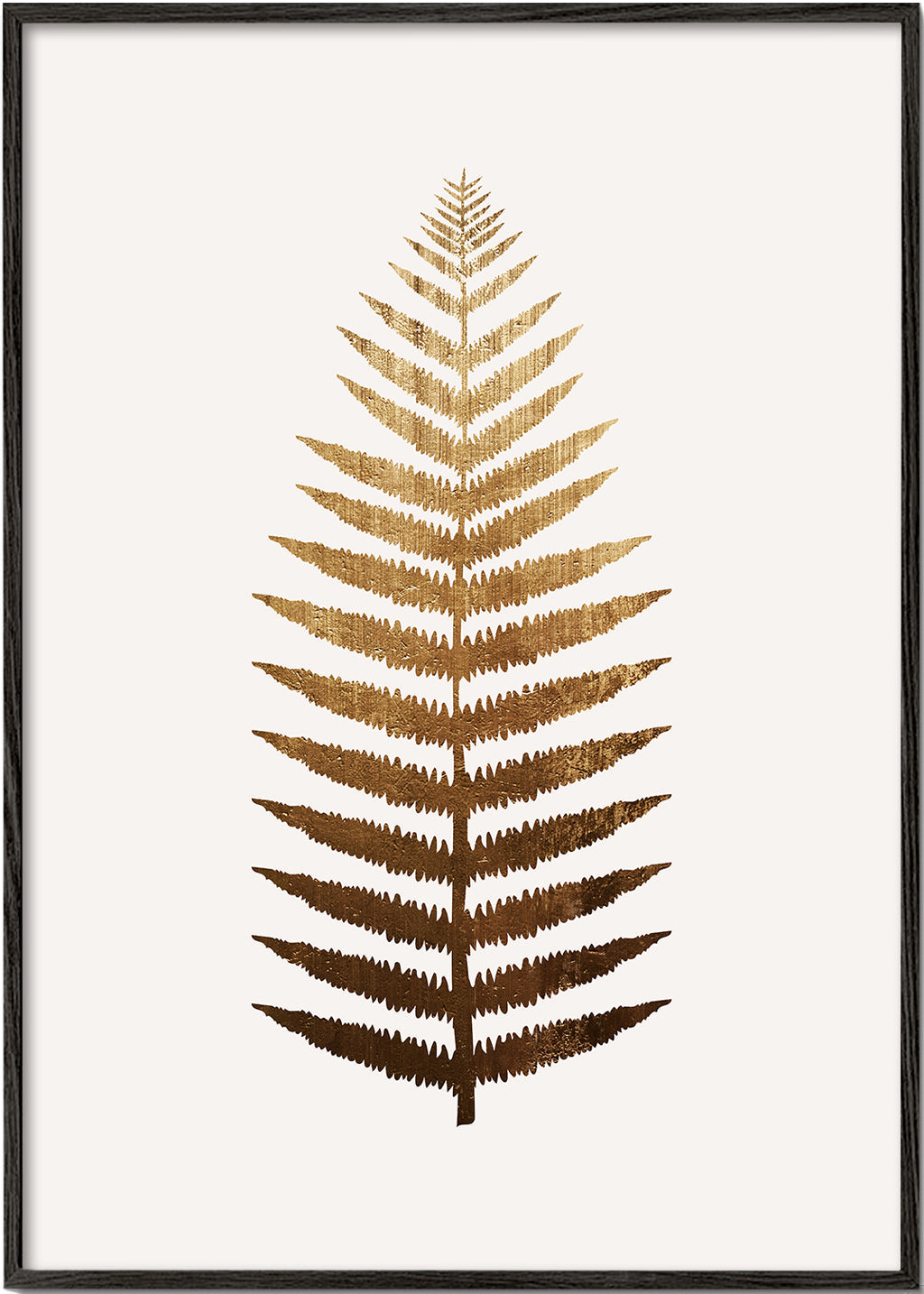 Botaniczny plakat złote liście