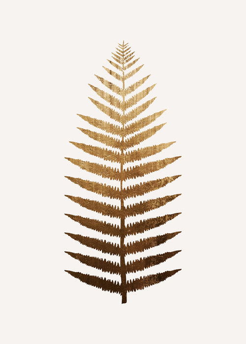 Botaniczny plakat złote liście