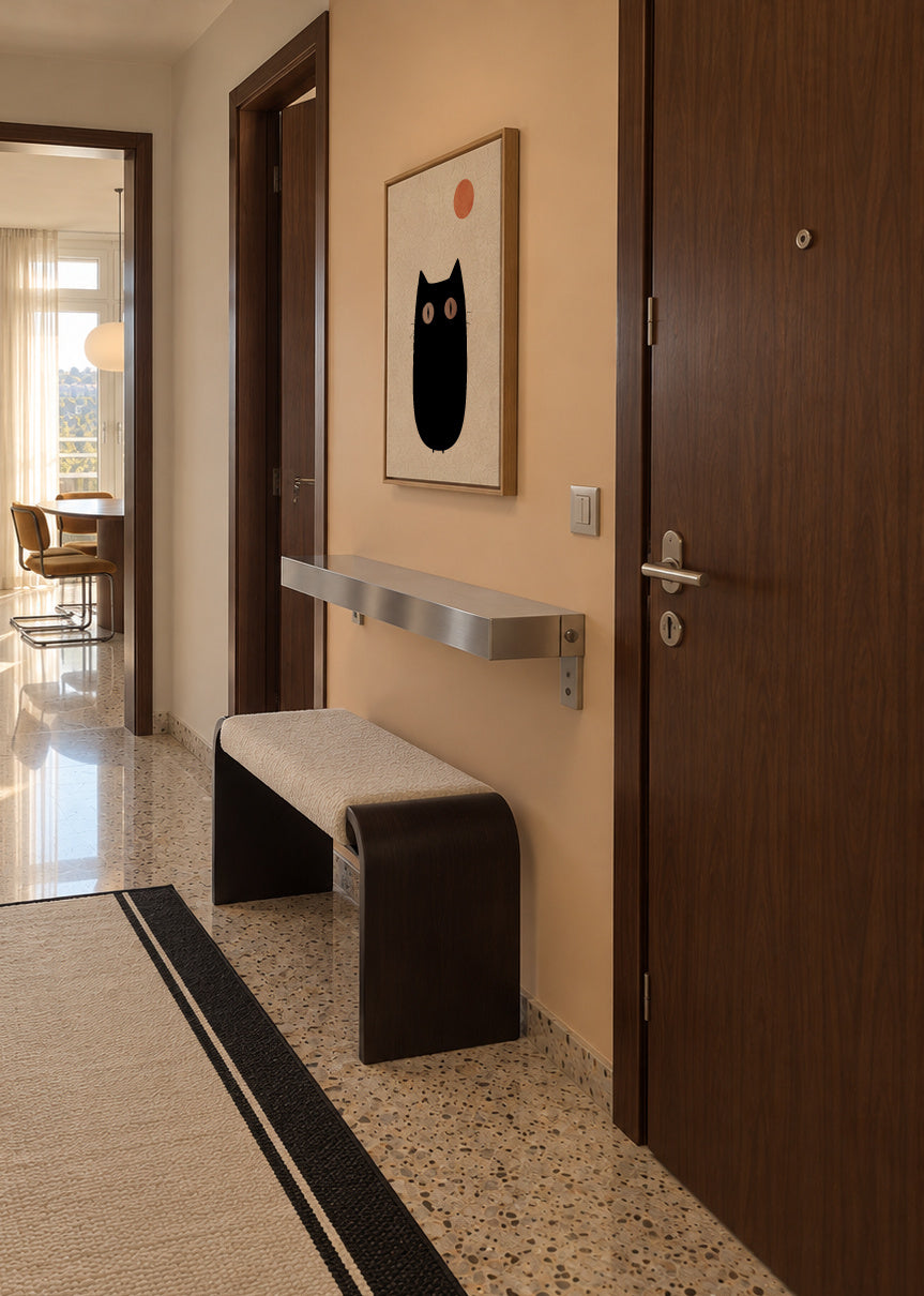 The cat - Framed canvas in an interior