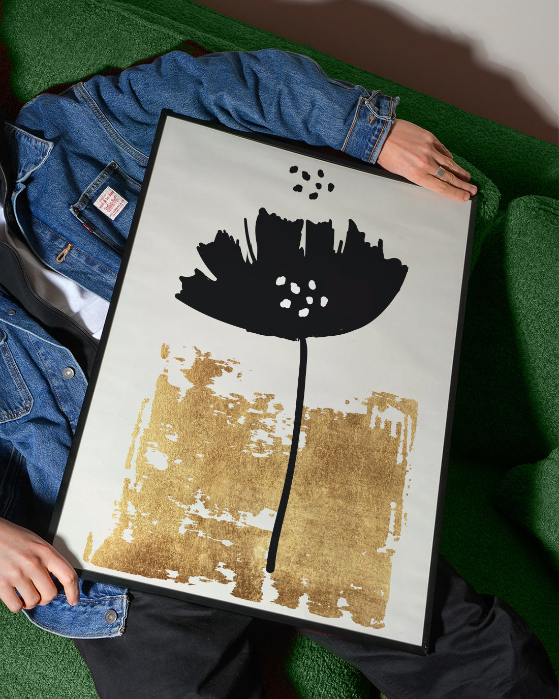 Black Poppy - Framed poster detail