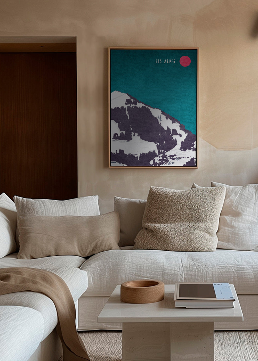 Obraz krajobraz Les Alpes plakat