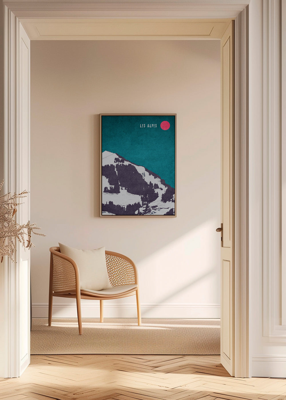 Obraz krajobraz Les Alpes plakat