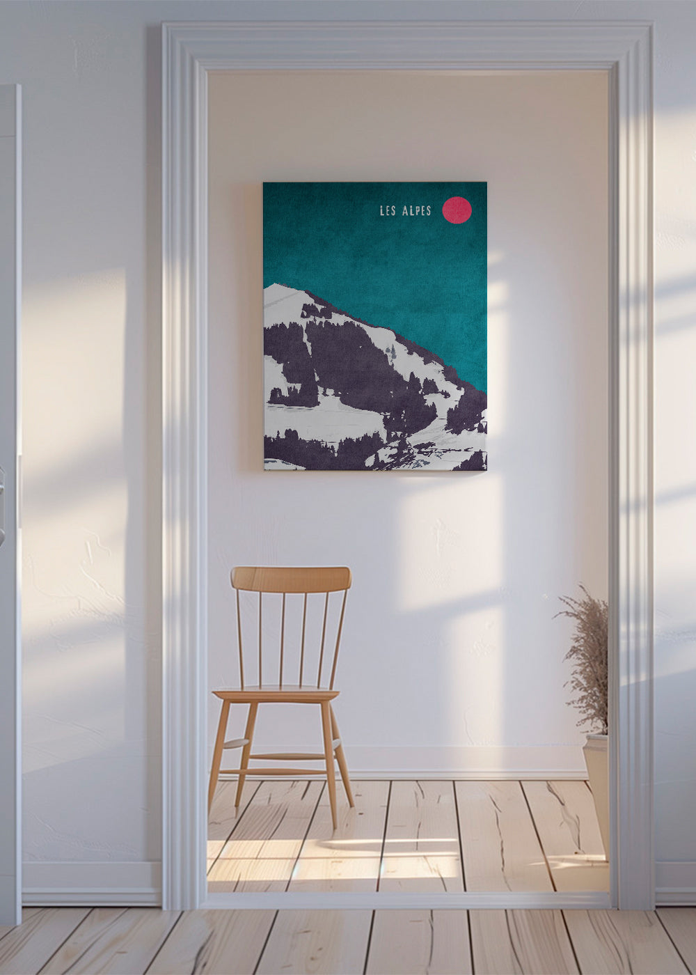 Obraz krajobraz Les Alpes plakat