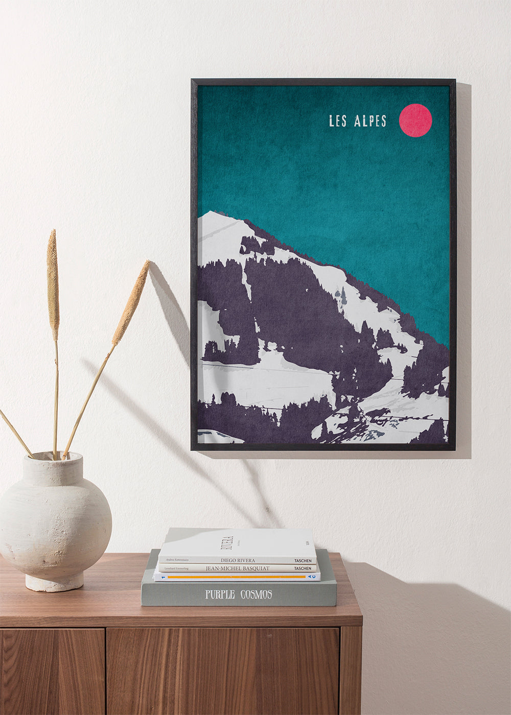 Obraz krajobraz Les Alpes plakat