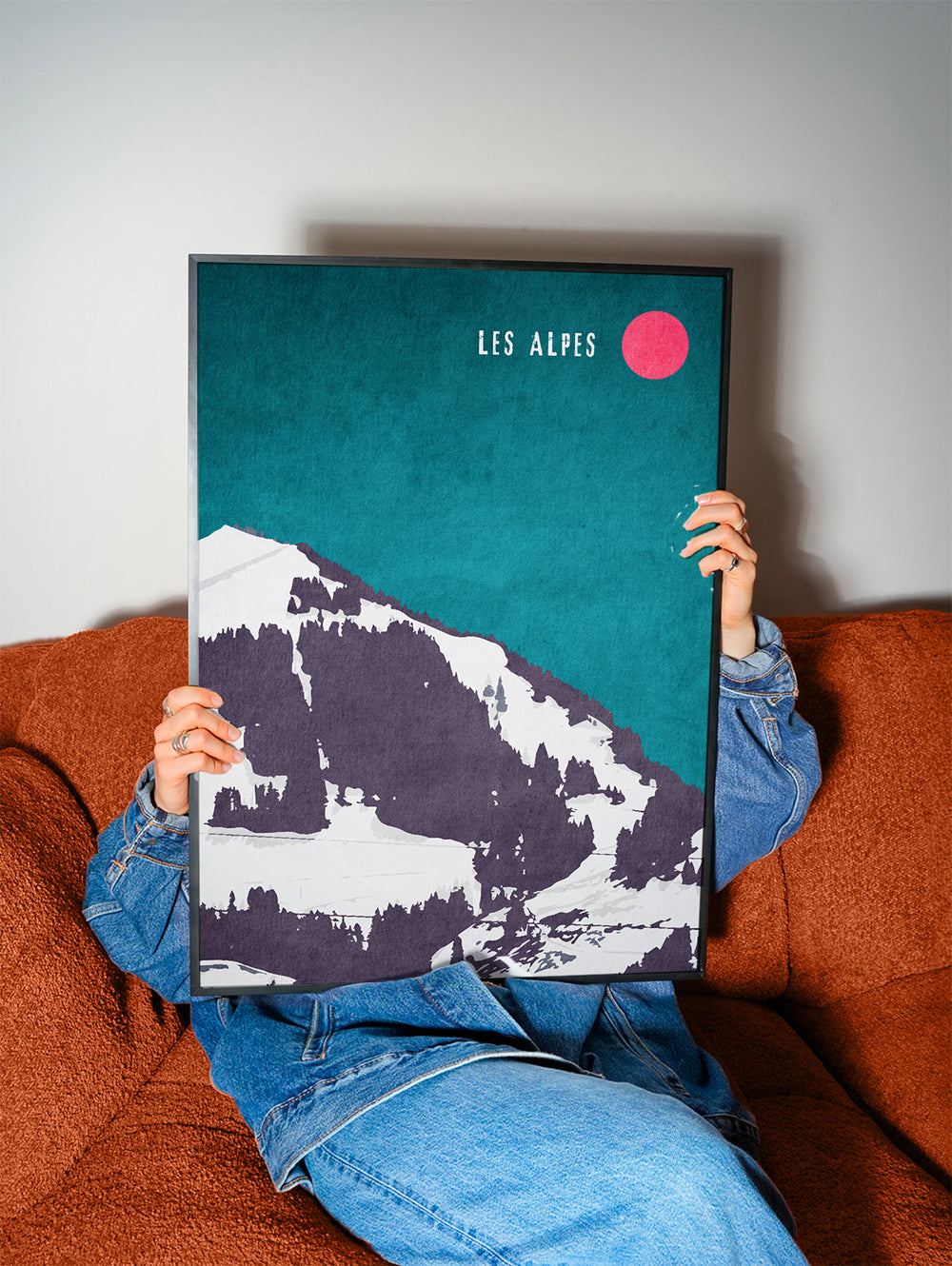 Obraz krajobraz Les Alpes plakat