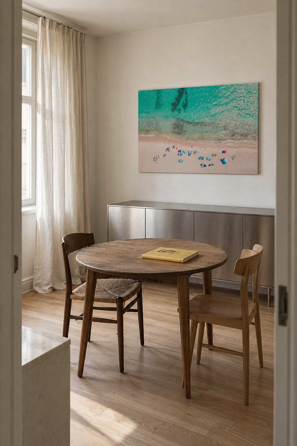 Beach Day - Unframed canvas in an interior