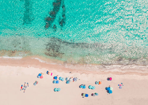 Sztuka krajobrazu: plaża z lotu ptaka