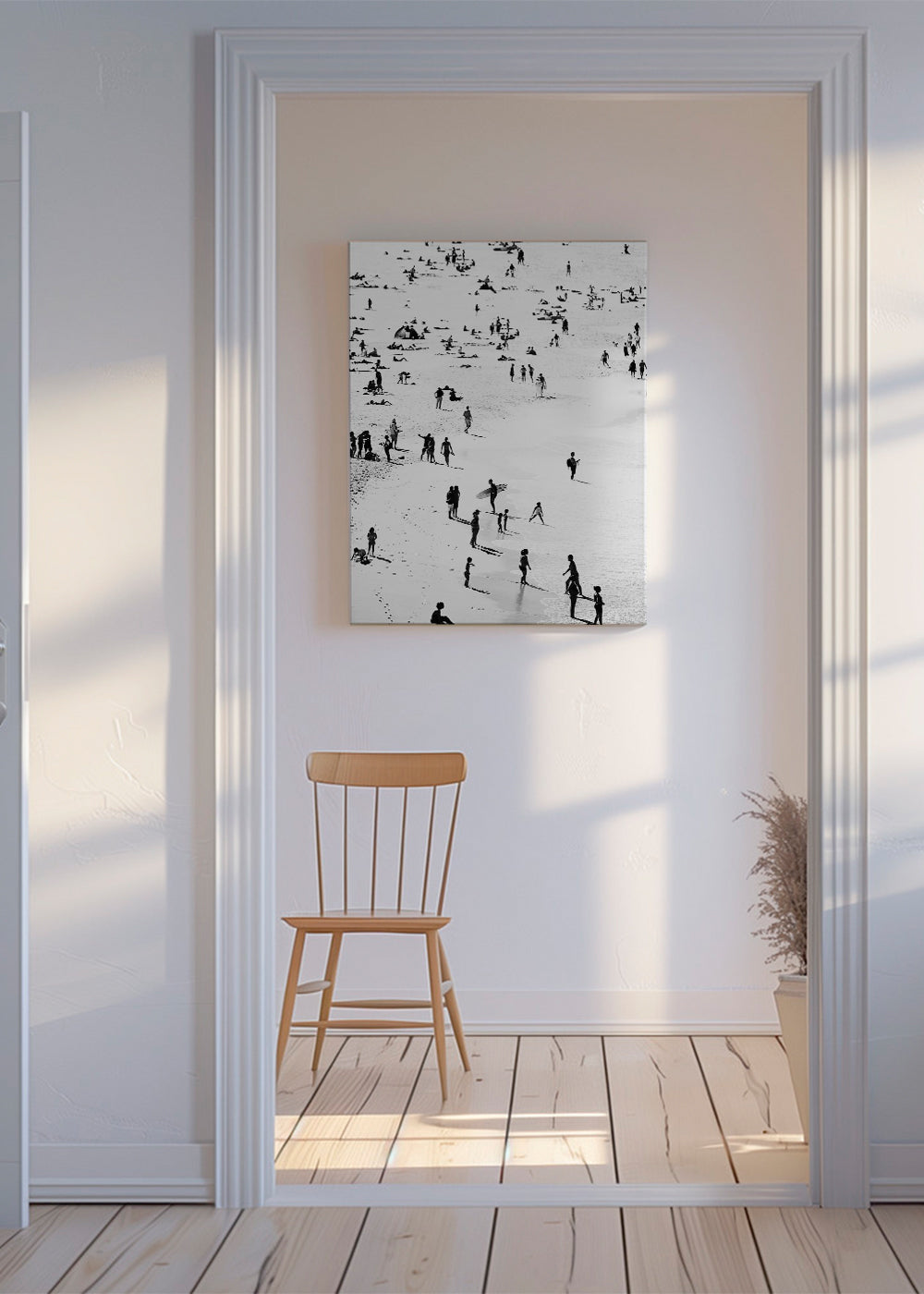 Obraz krajobraz plaża sylwetki