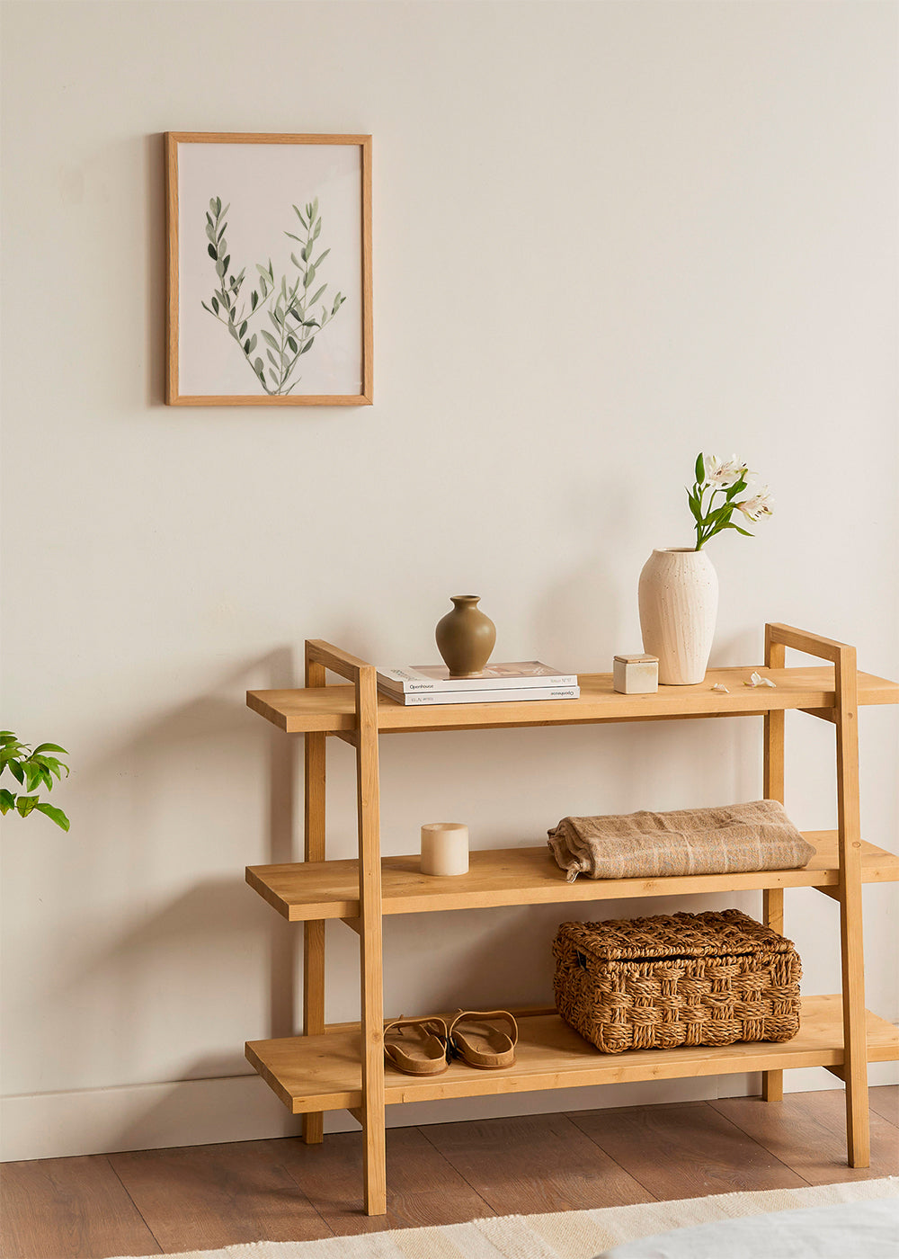Plakat botaniczny gałązka oliwki minimal