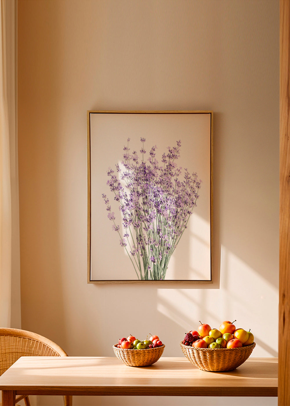Plakat botaniczny: bukiet lawendy