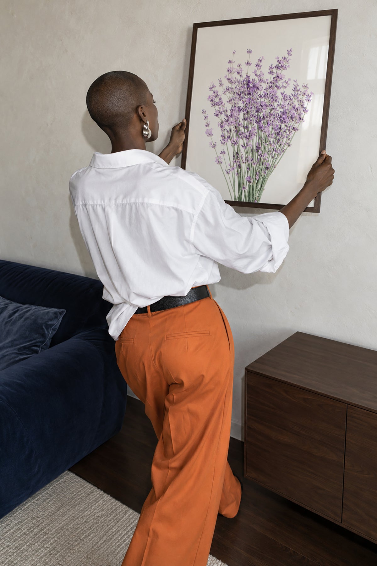 Lavender - Framed poster in an interior