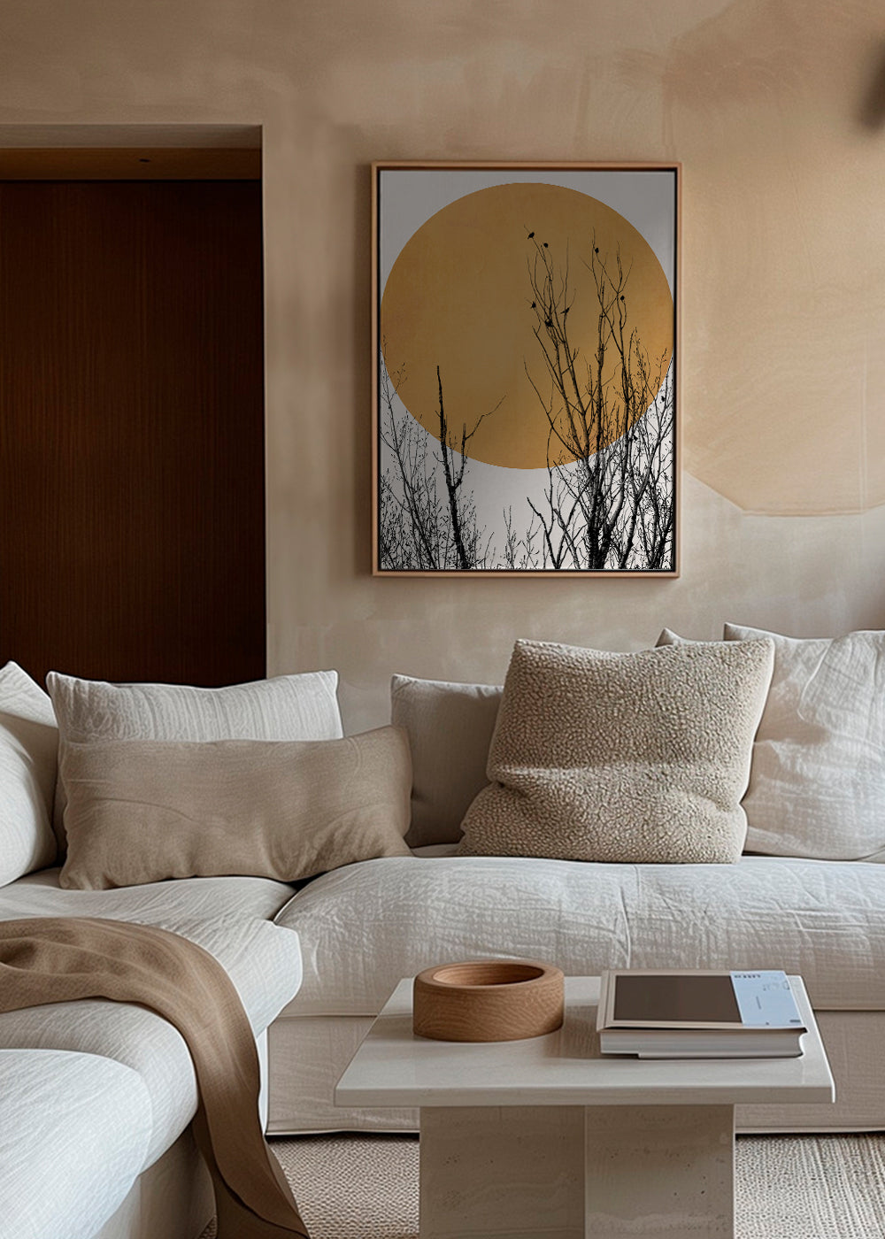Plakat botaniczny ocre słońce