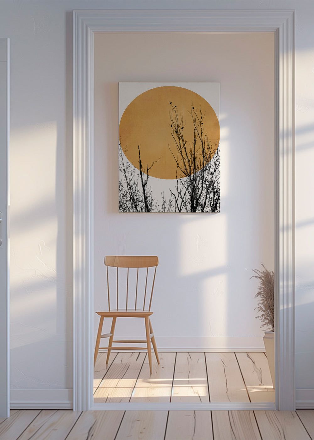 Plakat botaniczny ocre słońce