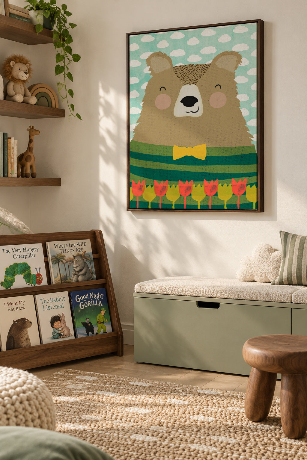 Bruno - Framed canvas in an interior