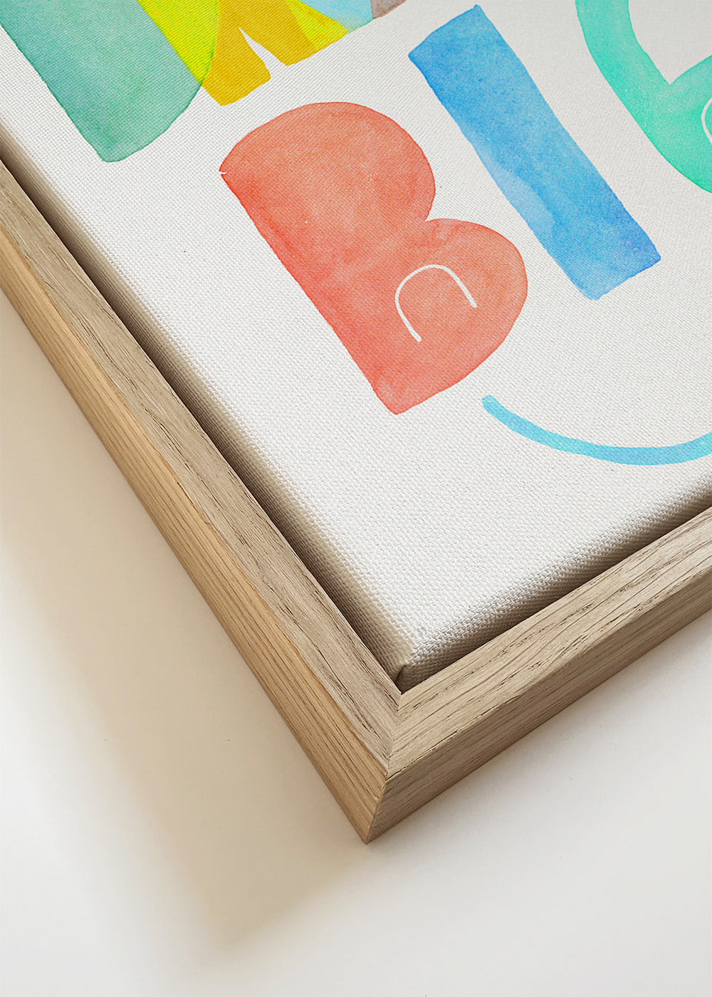 Ilustracja typograficzna akwarela 'Dream Big'