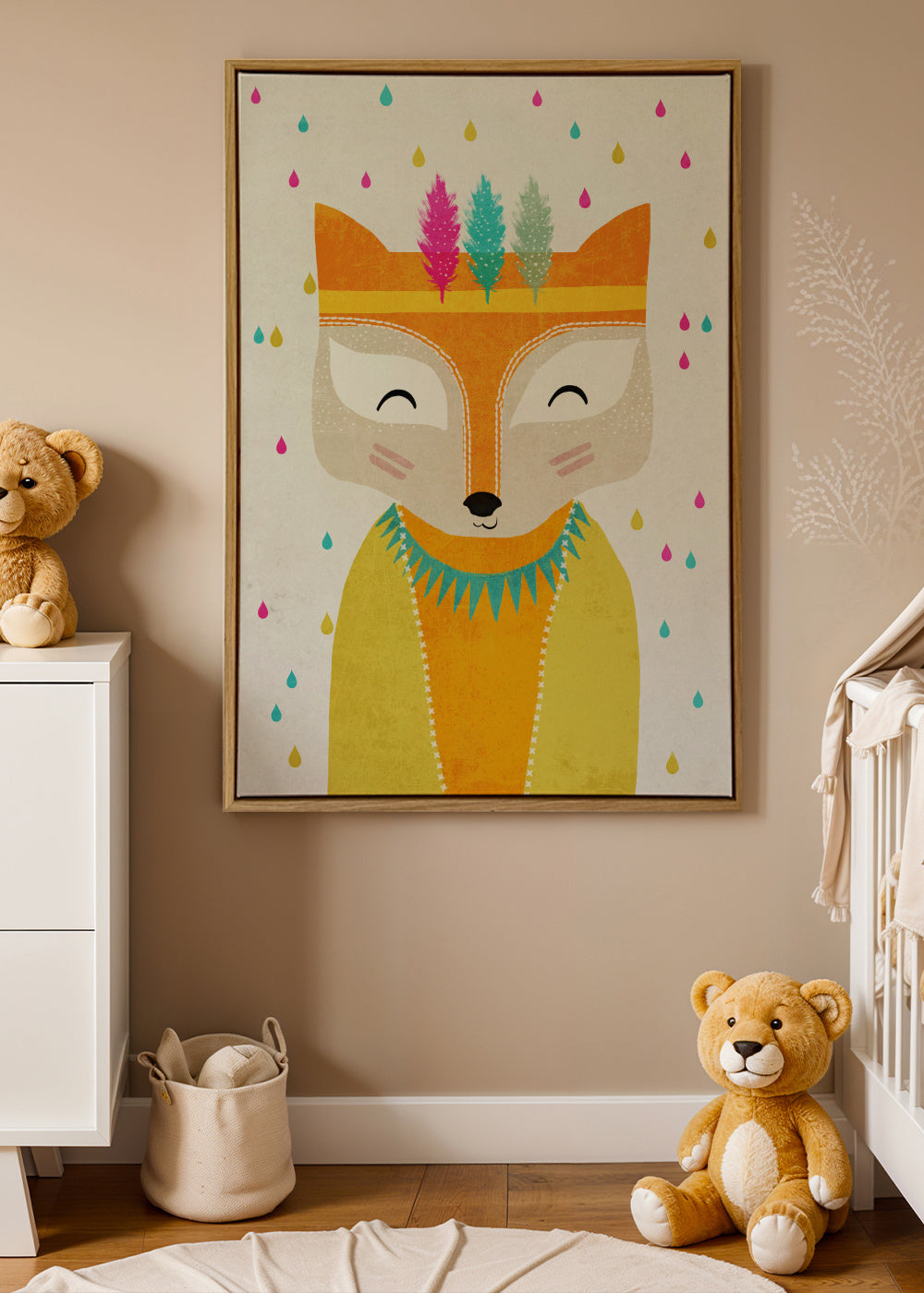 Rain maker - Framed canvas in an interior