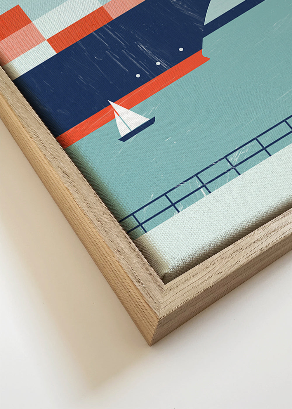 Plakat podróżniczy Hamburg port ilustracja