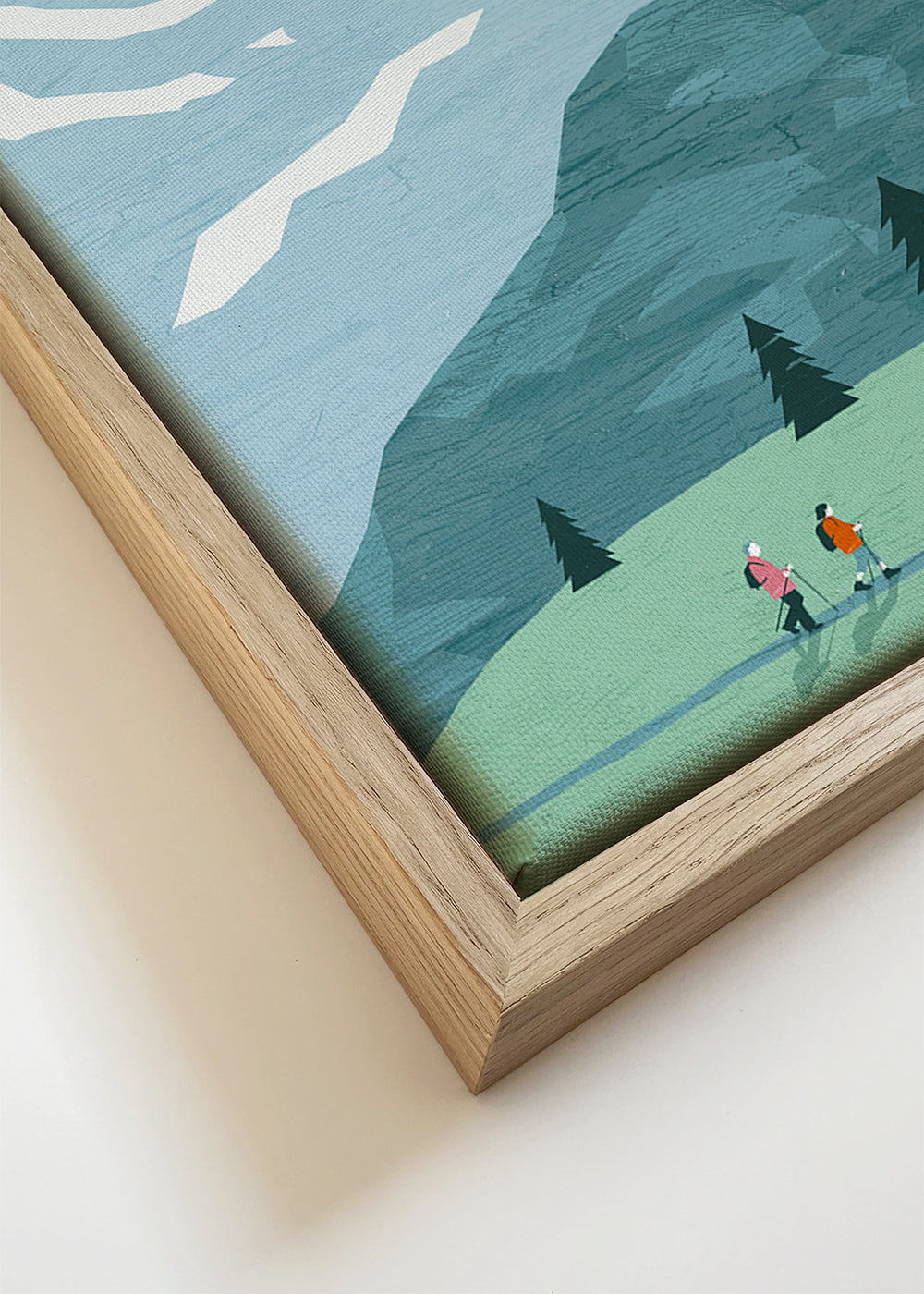 Obraz krajobrazowy Allgäu ilustracja