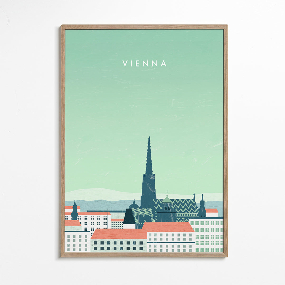 Sztuka do kuchni Vienna stylizowana w pastelach