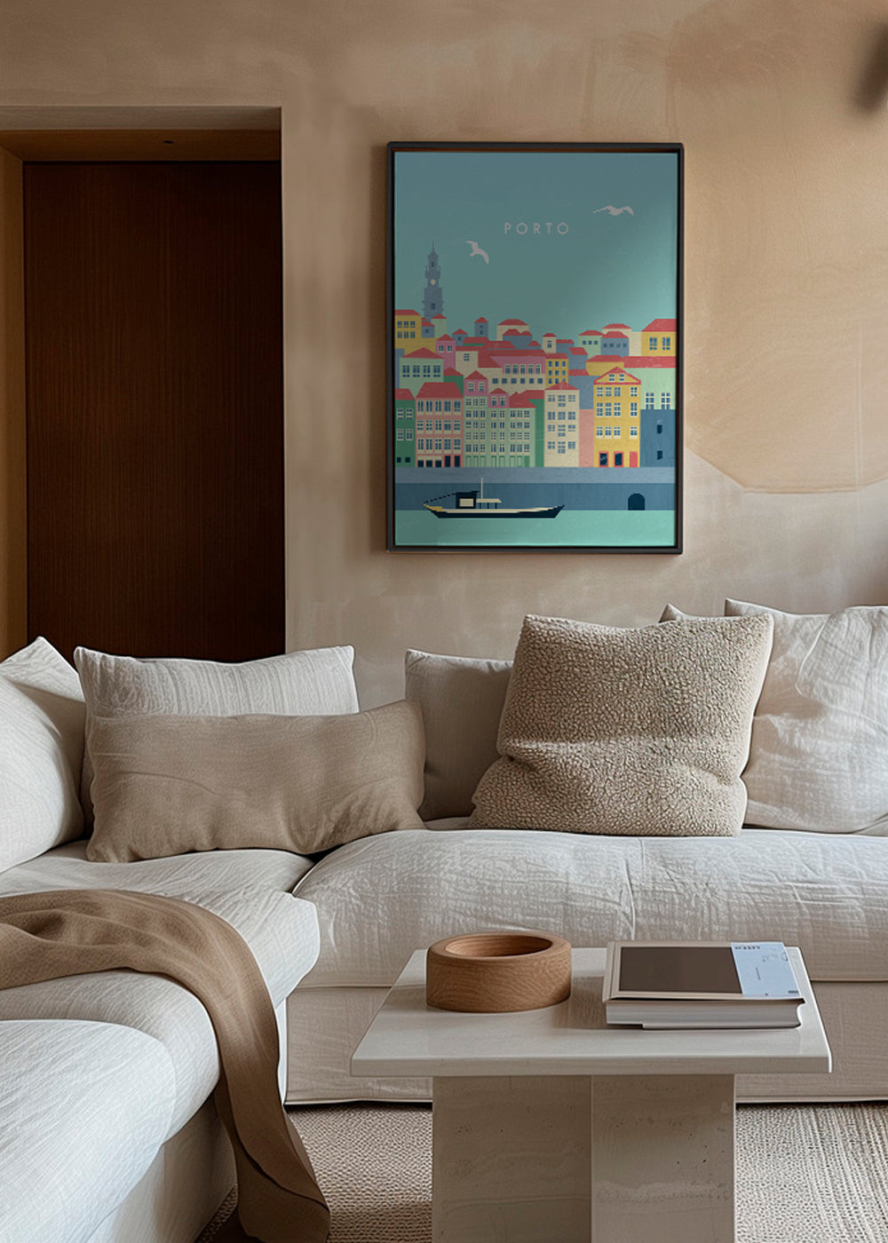 Plakat podróżniczy Porto ilustracyjny