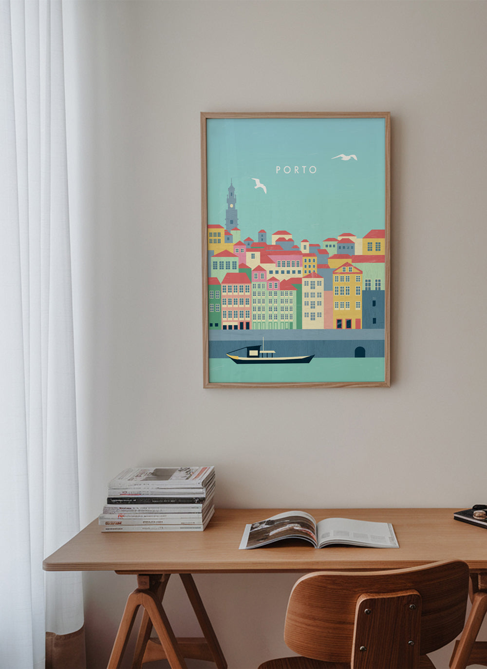 Plakat podróżniczy Porto ilustracyjny