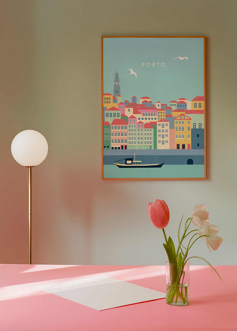 Plakat podróżniczy Porto ilustracyjny