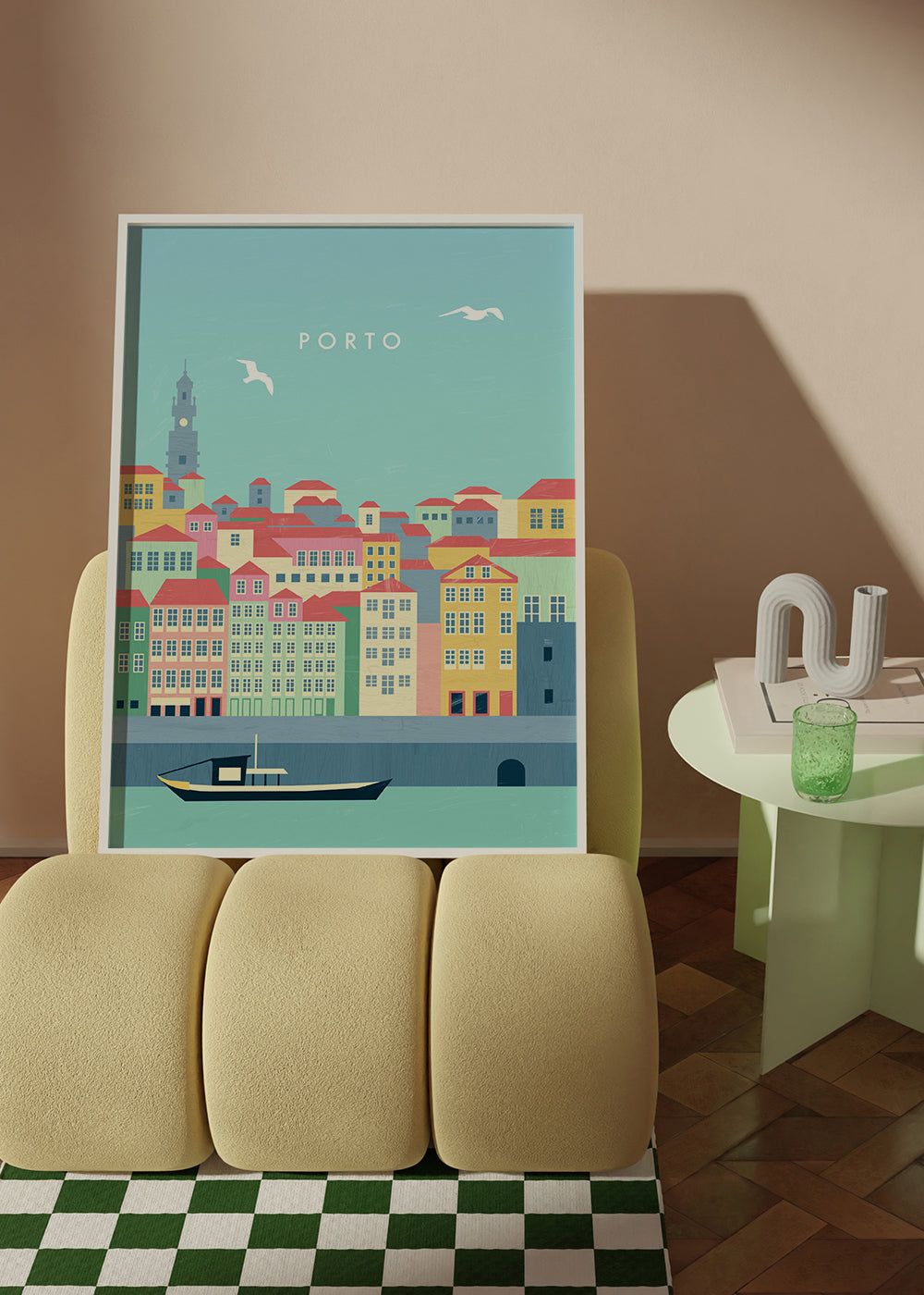 Plakat podróżniczy Porto ilustracyjny