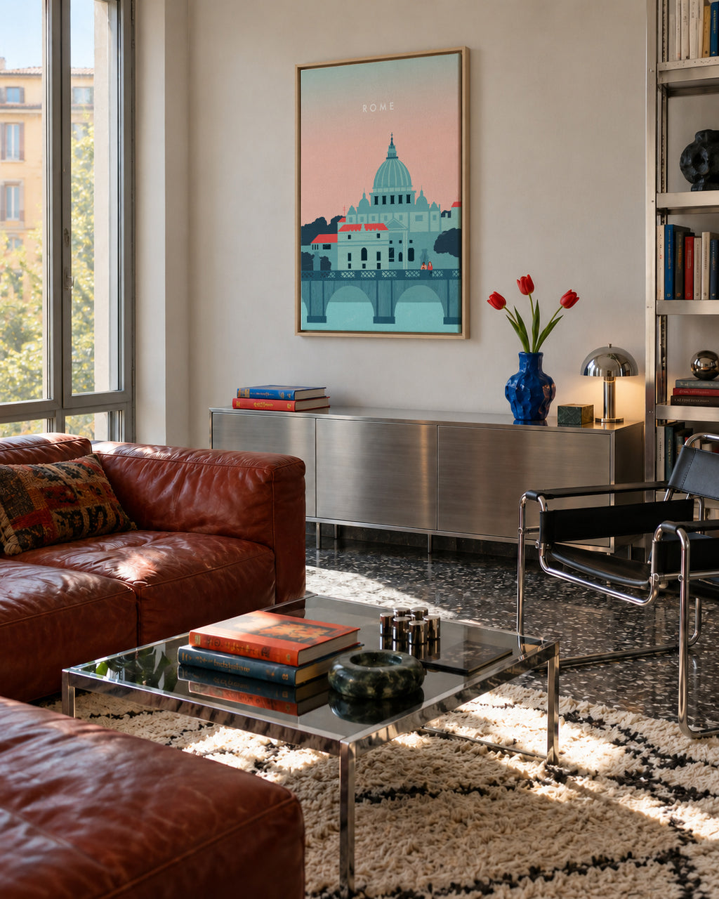 Rome - Framed canvas in an interior