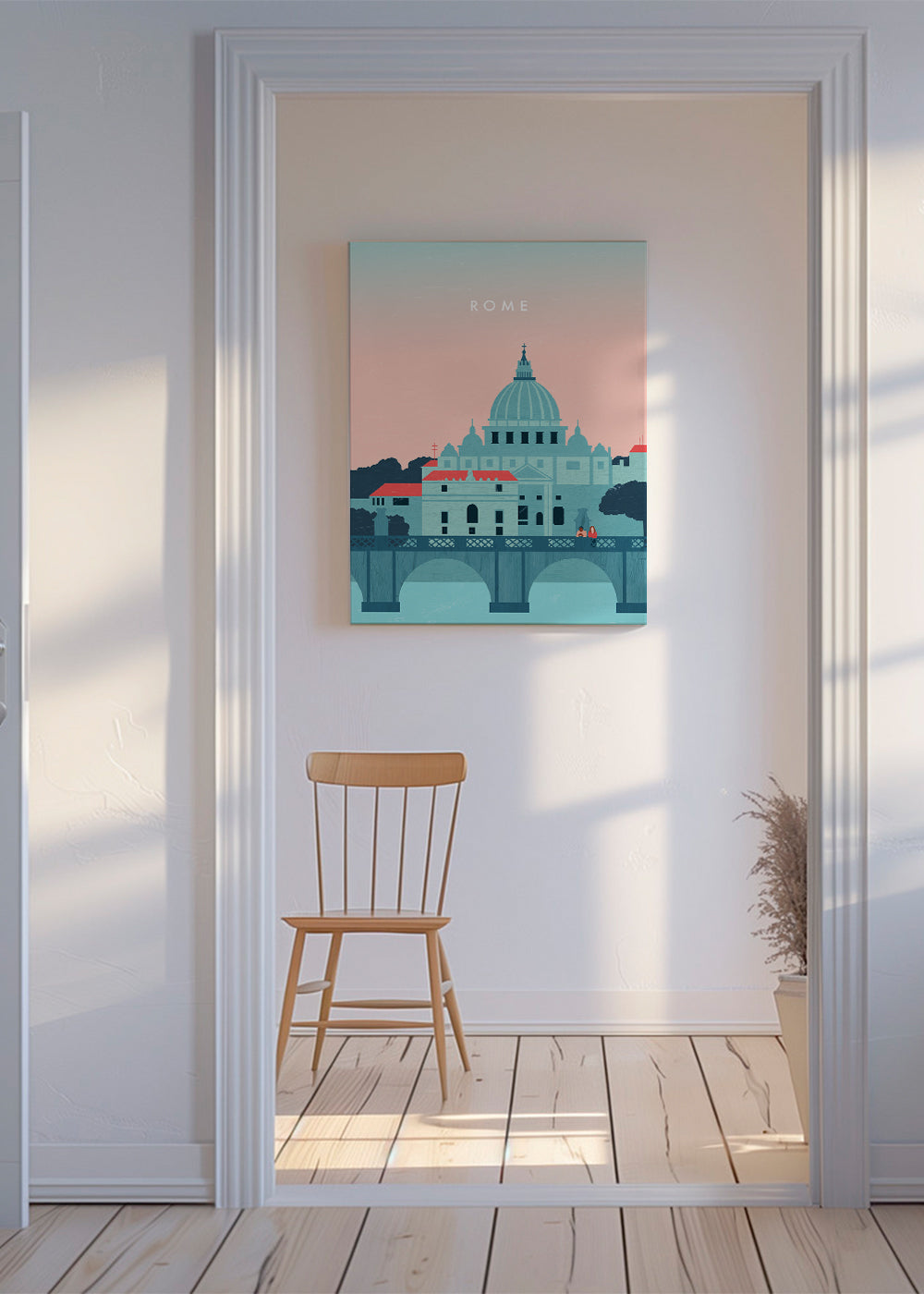 Plakat podróżniczy Rzym w pastelach