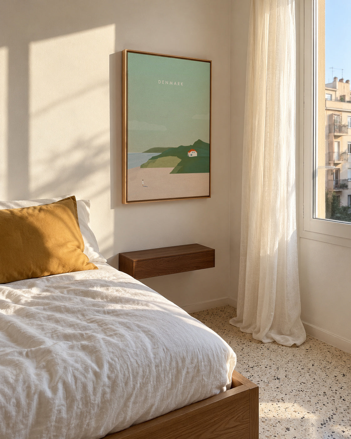 Denmark - Framed canvas in an interior