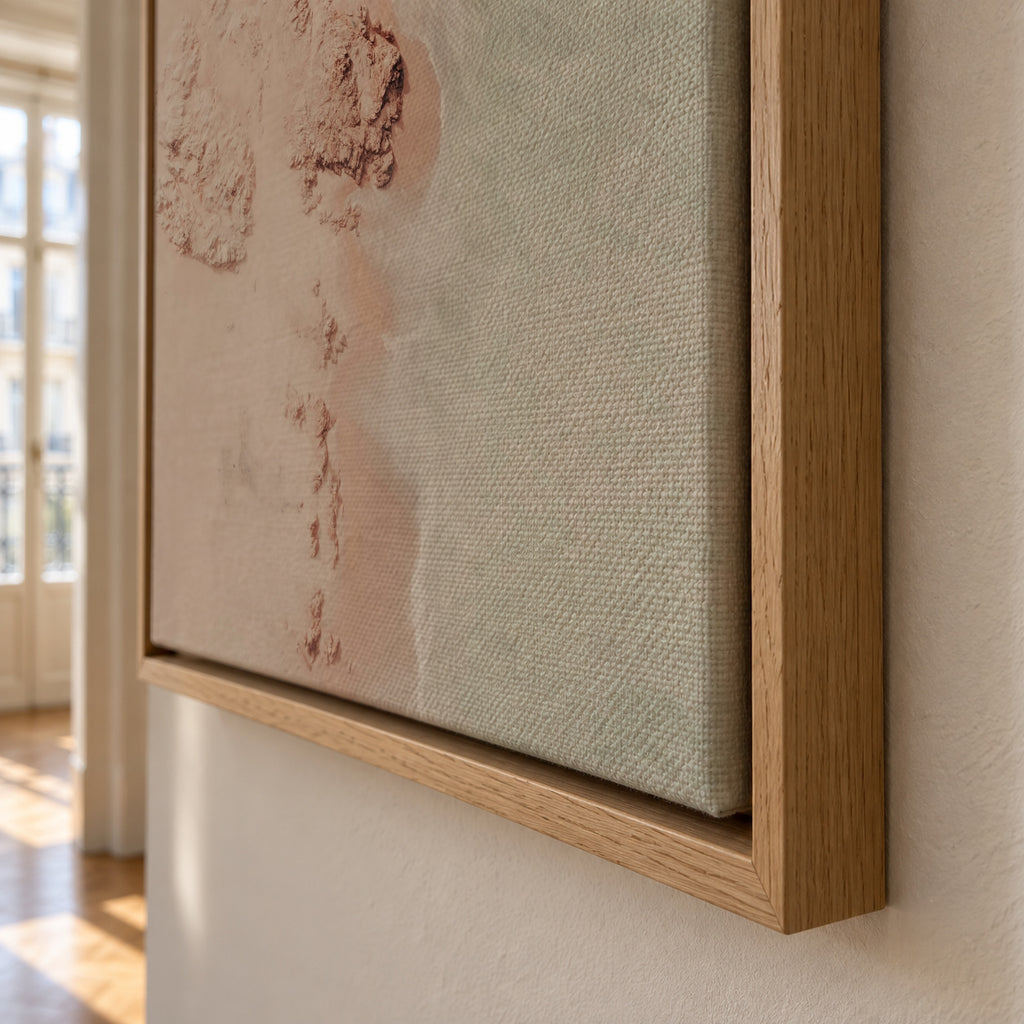 Mint champagne - Framed canvas detail